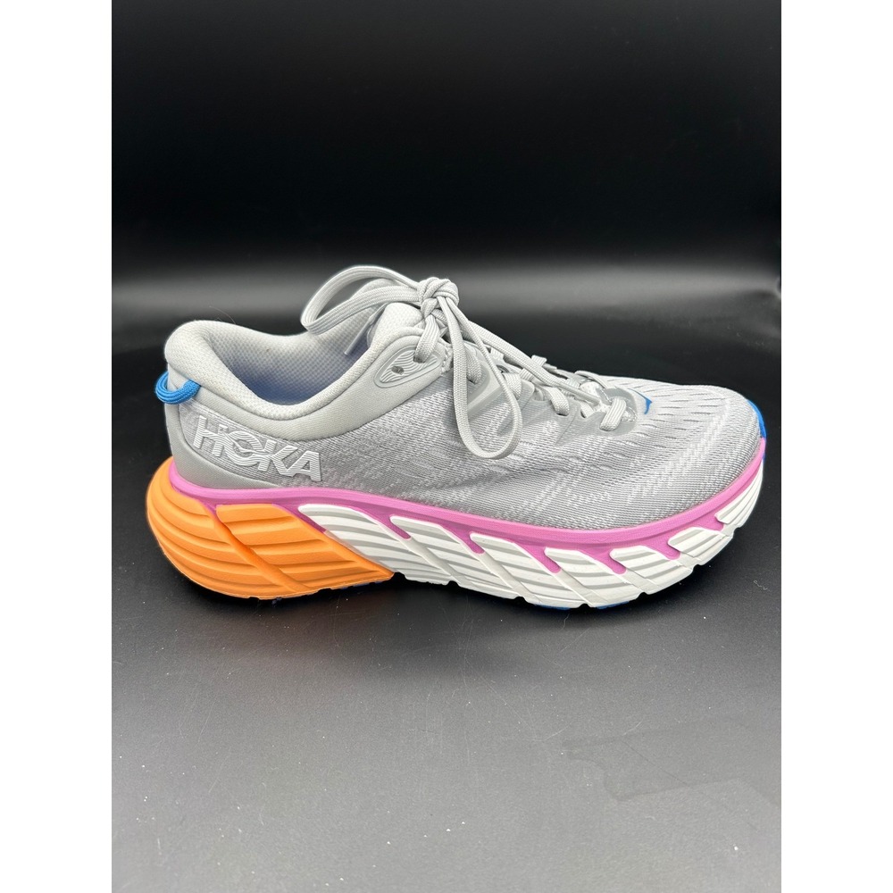 Hoka One One Gaviota 4 Harbor Mist Pink Running Shoes 1123199 HMNC Womens 7.5B